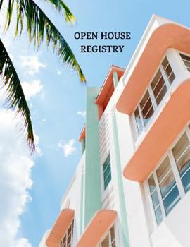 Paperback Open House Registry: Guest and Visitors Sign in Book (Modern) Book