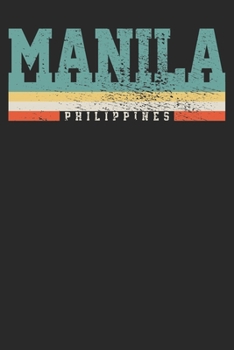Paperback Notebook: Manila Philippines Dot Grid 6x9 120 Pages Book