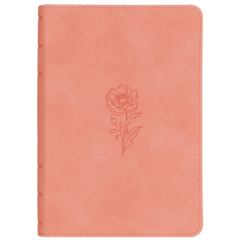 Leather Bound KJV Bible Compact LP Faux Leather, Pink Book