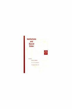 Hardcover Institutions and Social Order Book