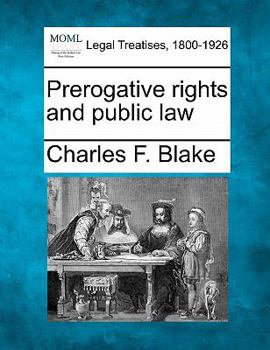 Paperback Prerogative Rights and Public Law Book