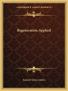 Paperback Regeneration Applied Book