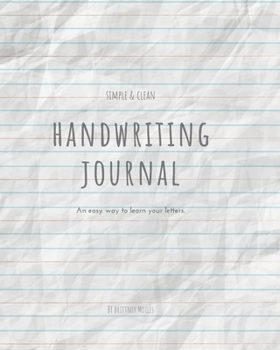 Paperback A Simple & Clean Handwriting Journal Book
