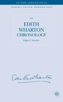 Hardcover An Edith Wharton Chronology Book