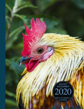 January - December 2020 Daily & Weekly Planner: 1 Year Personal Calendar; Colorful Rooster