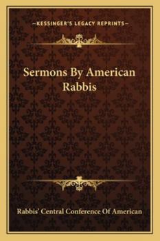 Sermons by American rabbis