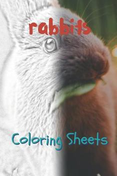 Paperback Rabbit Coloring Sheets: 30 Rabbit Drawings, Coloring Sheets Adults Relaxation, Coloring Book for Kids, for Girls, Volume 13 Book