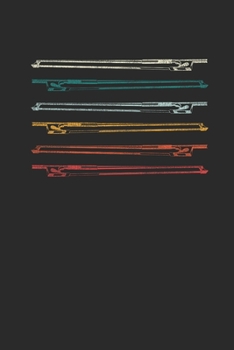 Violin Bow Retro: Violins Notebook, Dotted Bullet (6" x 9" - 120 pages) ~ Musical Instruments Themed Notebook for Daily Journal, Diary, and Gift