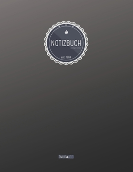 ZMUDACE Notizbuch Blanko: in DIN A4 Softcover | "ZB055 Schwarz" |156 leere Seiten mit persönlichem Register + Seitenzahlen | Zeichenbuch, Skizzenbuch, ... zum Selbstgestalten (German Edition)
