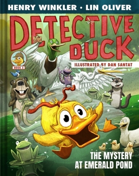 Hardcover Detective Duck: The Mystery at Emerald Pond (Detective Duck #3) Book