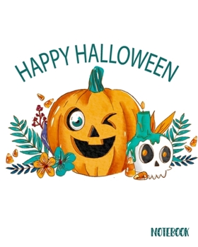 Notebook: For Children Lined Journal Composition Notebook, Ruled Lines French Bulldog Pumpkin Halloween 118 Pages 8 x 10 inch. (Notebook Journal)