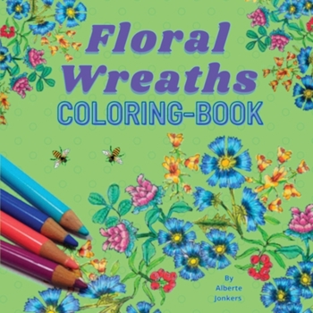 Paperback Floral Wreaths Coloringbook Book
