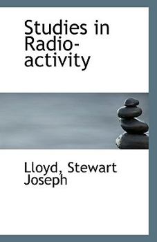 Paperback Studies in Radio-Activity Book