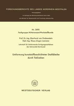 Paperback Umformung Kunststoffbeschichteter Stahlbleche Durch Tiefziehen [German] Book
