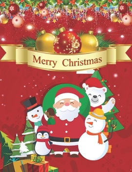 Merry Christmas: An Adult Coloring Book with Fun, Easy, and Relaxing Designs