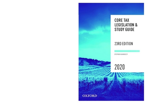 Paperback Core Tax Legislation and Study Guide Book