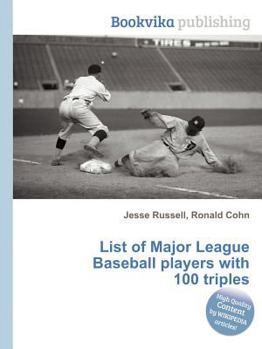 Paperback List of Major League Baseball Players with 100 Triples Book