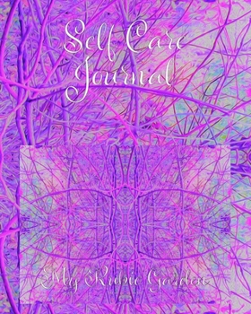 Paperback Self Care Journal: Hot Pink and Purple Abstract Branch Pattern Book