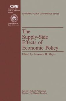 Hardcover The Supply Side-Effects of Economic Policy Book