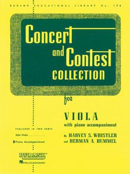 Paperback Concert and Contest Collection for Viola: Piano Accompaniment Book