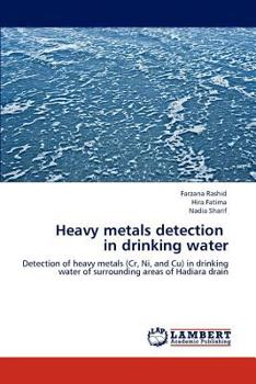 Paperback Heavy metals detection in drinking water Book