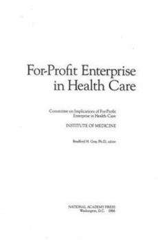 Hardcover For-Profit Enterprise in Health Care Book