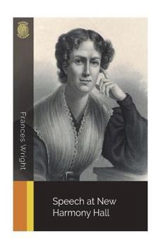 Paperback Speech at New Harmony Hall Book