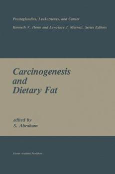 Hardcover Carcinogenesis and Dietary Fat Book