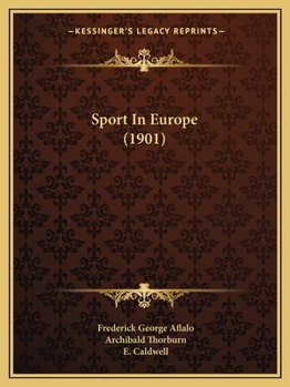 Paperback Sport In Europe (1901) Book