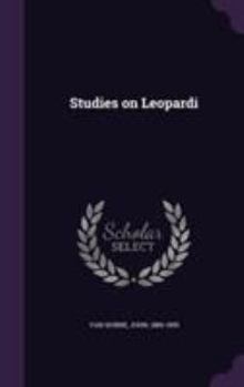 Hardcover Studies on Leopardi Book