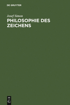 Hardcover Philosophie des Zeichens [German] Book