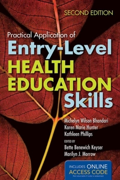 Paperback Practical Application of Entry-Level Health Education Skills [With CDROM] Book