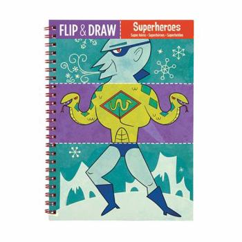 Toy Mudpuppy Superheroes Flip & Draw Activity Book Drawing Kit for Kids 4+ Book