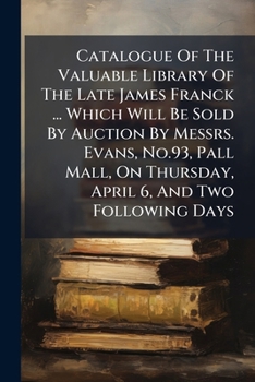 Catalogue of the Valuable Library of the Late Lord Cockburn, which will be Sold by Auction