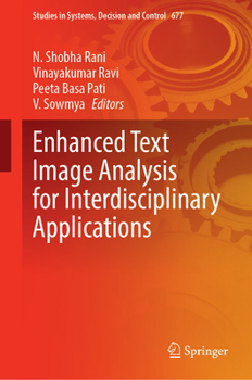 Hardcover Enhanced Text Image Analysis for Interdisciplinary Applications Book