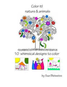 Paperback Color it! nature & animals Book
