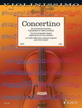 Paperback Concertino: Violin and Piano Book