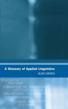 Paperback A Glossary of Applied Linguistics Book