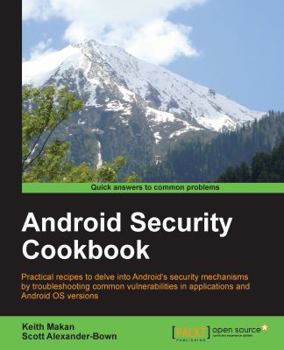 Paperback Android Security Cookbook Book