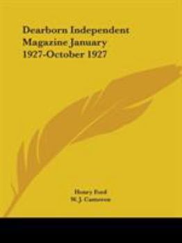 Paperback Dearborn Independent Magazine January 1927-October 1927 Book