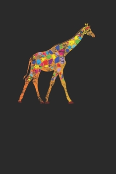 Giraffe Mosaic: Dotted Bullet Notebook (6" x 9" - 120 pages) ~ Animal Mosaic Themed Notebook for Daily Journal, Diary, Gift