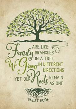 Paperback Family Reunion Guest Book - Family Roots: Family Get-Together Sign in Book with 200+ Spaces Book