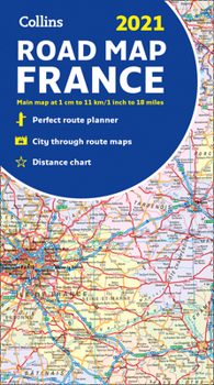 Map 2021 Collins Road Map France Book