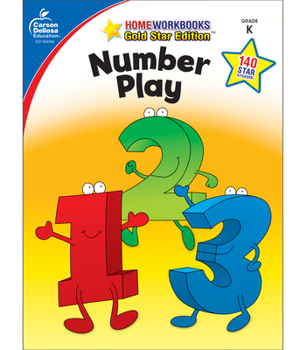 Paperback Number Play, Grade K: Gold Star Edition Book