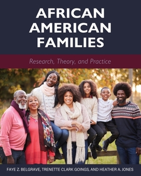 Paperback African American Families: Research, Theory, and Practice Book