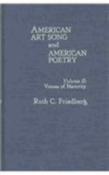 Hardcover American Art Song and American Poetry Book