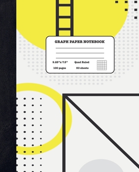 Graph Paper Notebook Quad Ruled 5x5: Geometry and Science - Composition Notebook for Girls Boys Students - cute Notebook for College School - Geometric Shapes Design