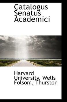 Hardcover Catalogus Senatus Academici Book