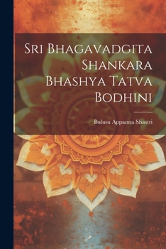 Paperback Sri Bhagavadgita Shankara Bhashya Tatva Bodhini [Telugu] Book