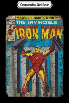 Paperback Composition Notebook: Iron Man Classic Retro Comic Vintage Cover Graphic Journal/Notebook Blank Lined Ruled 6x9 100 Pages Book